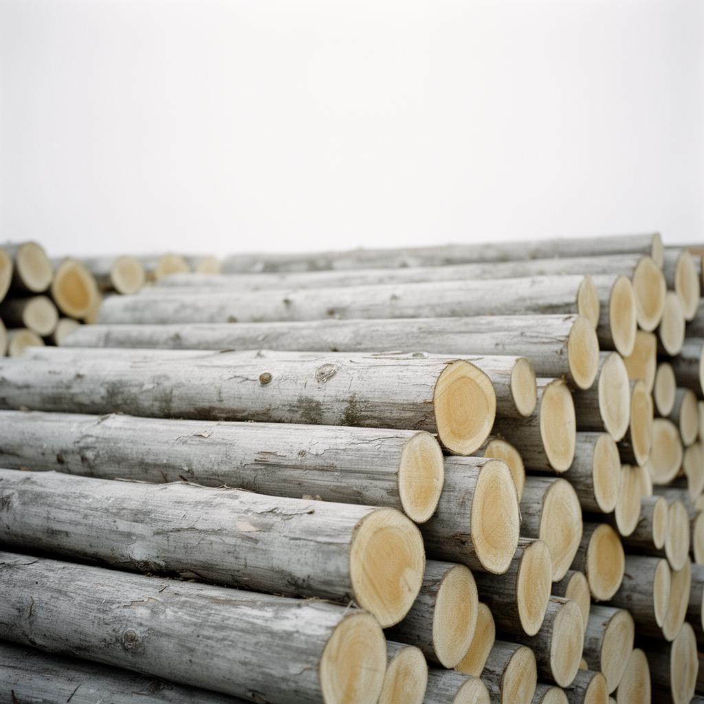 Stacked, finished timber — a commoditised asset priced for safety